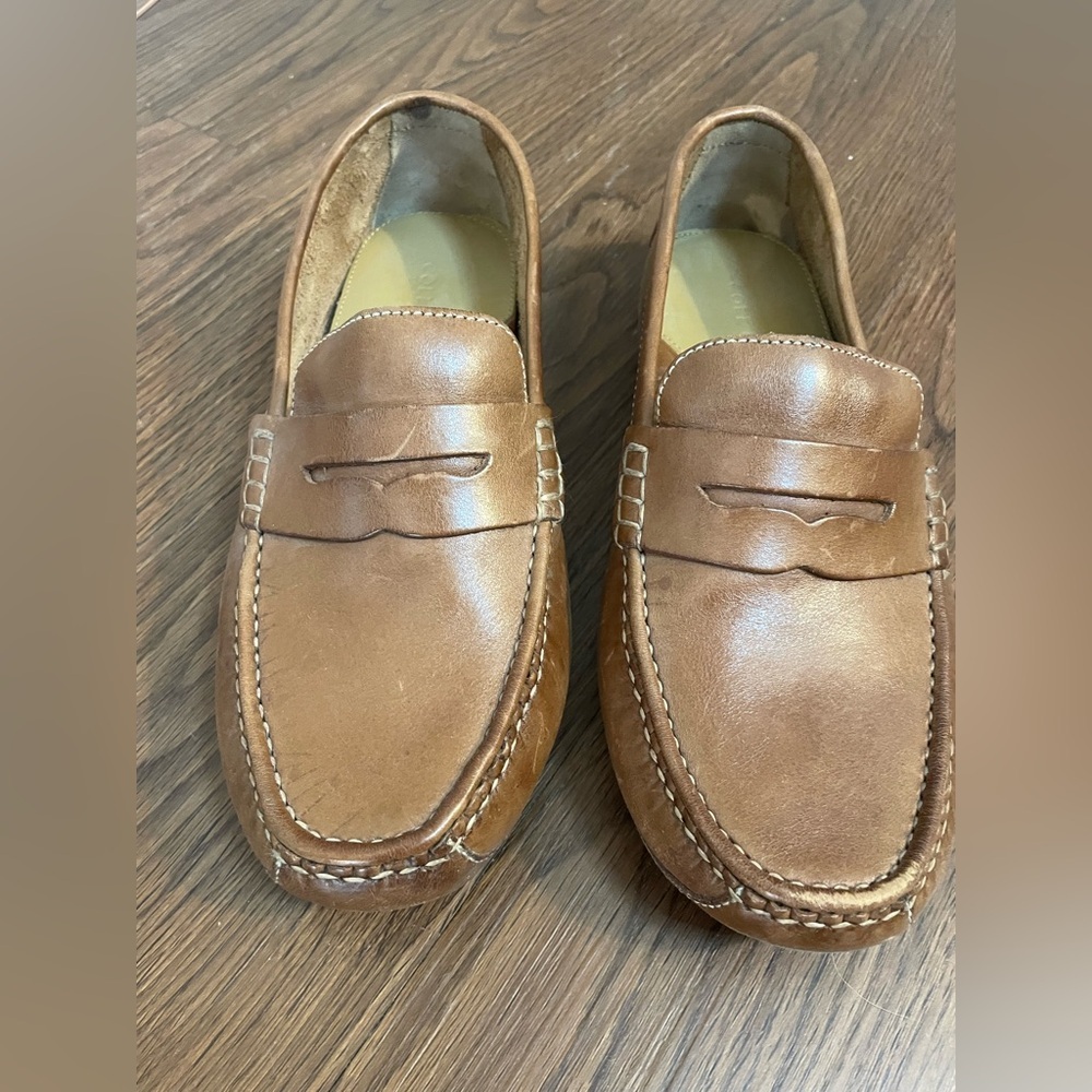 Cole Haan Grant Canoe Brown Leather Penny Loafers Size 8